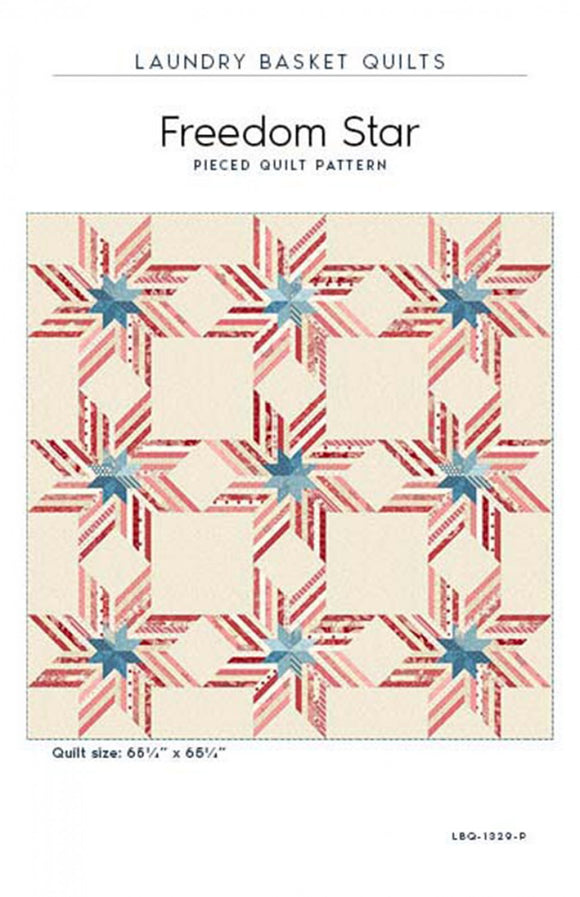 Freedom Star Quilt Pattern by Laundry Basket
