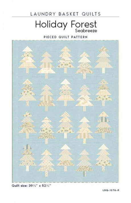 Holiday Forest Seabreeze by Laundry Basket