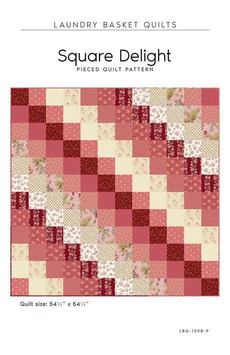 Square Delight Quilt Pattern by Laundry Basket