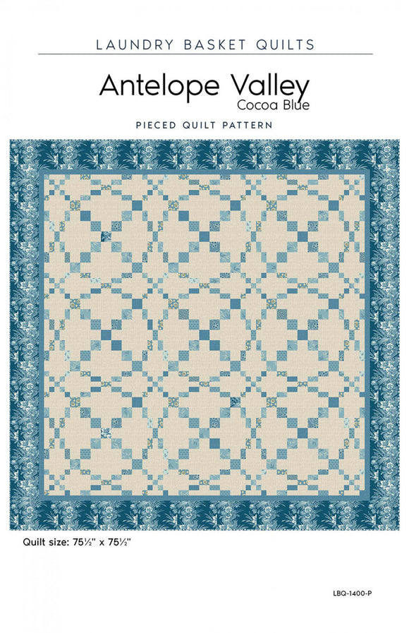 Antelope Valley - Cocoa Blue Quilt Pattern by Laundry Basket