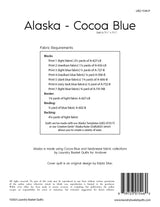 Back of the Alaska - Cocoa Blue Quilt Pattern by Laundry Basket