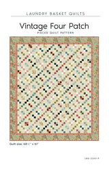 Vintage Four Patch Quilt Pattern by Laundry Basket Quilts