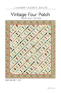 Vintage Four Patch Quilt Pattern by Laundry Basket Quilts