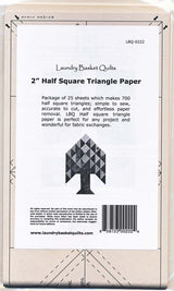 Half Square Triangle Paper 2in