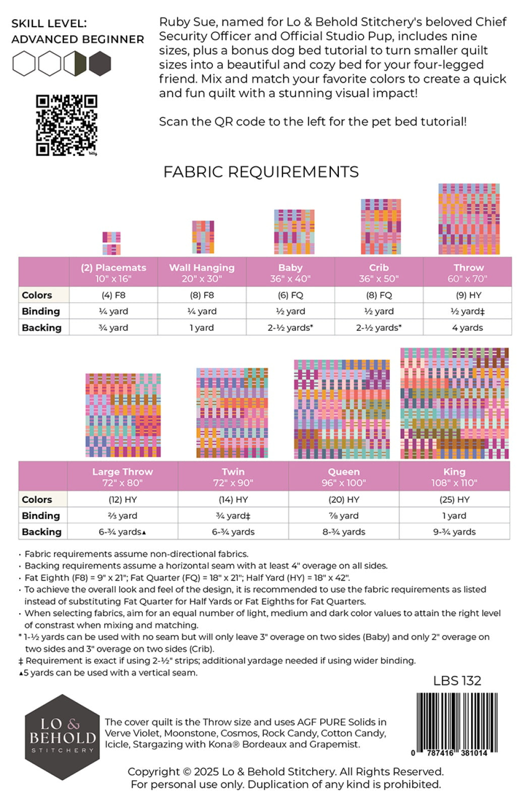 Ruby Sue Quilt Pattern