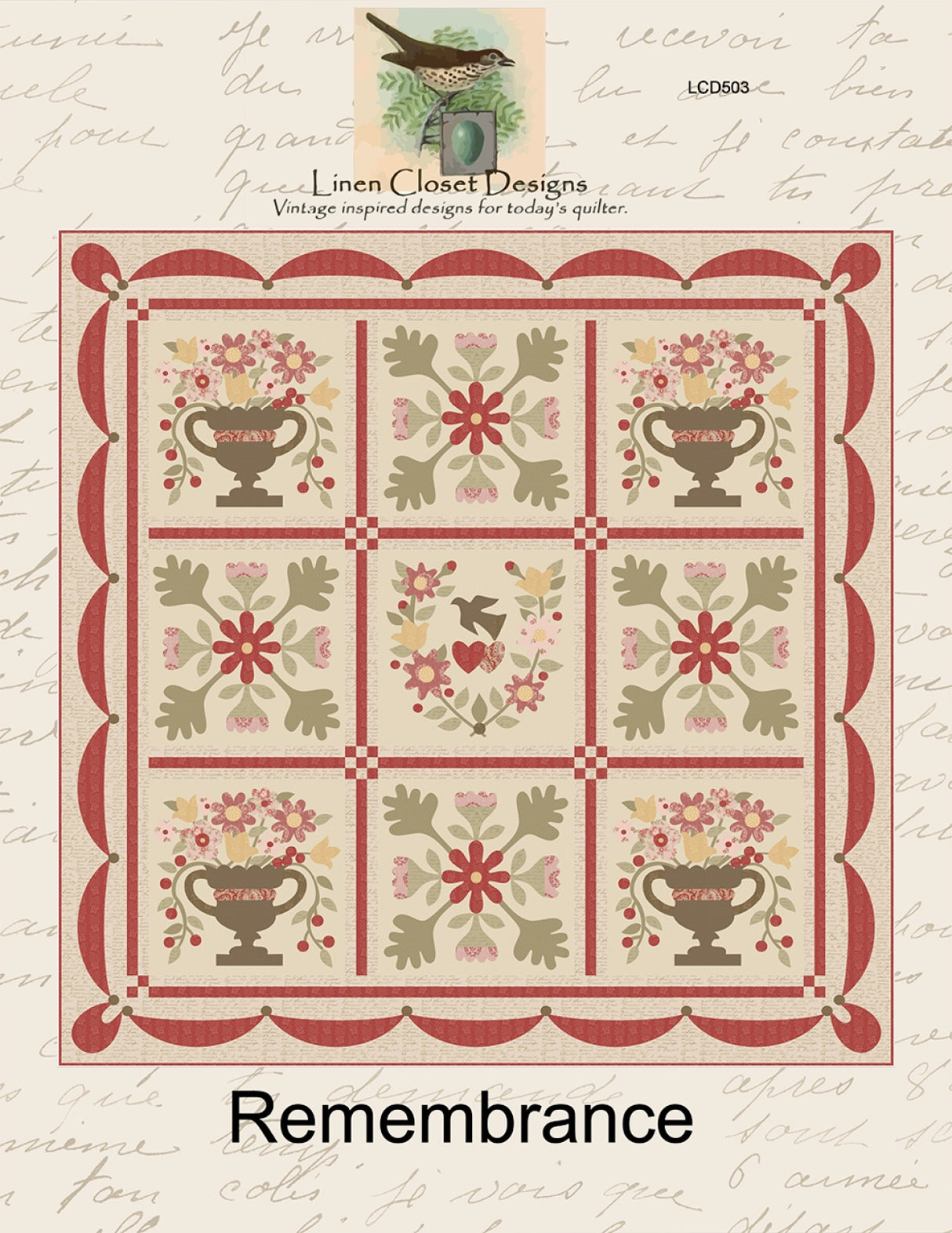 Remembrance Quilt Pattern by Linen Closet Designs