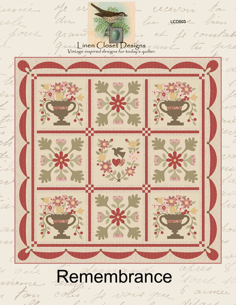 Remembrance Quilt Pattern by Linen Closet Designs