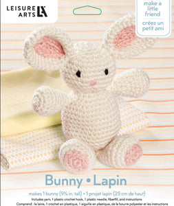 Leisure Arts Little Crochet Friend Kit Small Bunny