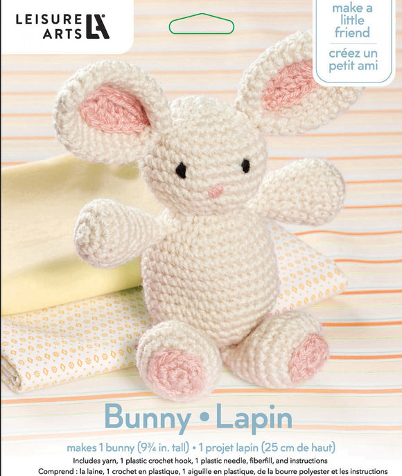 Leisure Arts Little Crochet Friend Kit Small Bunny