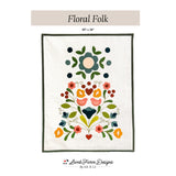 Floral Folk Wools Pattern by Lamb Farm Designs