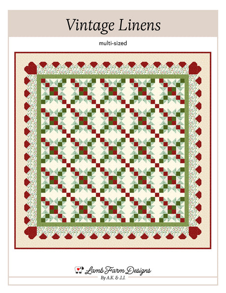 Vintage Linens Quilt Pattern by Lamb Farm Designs
