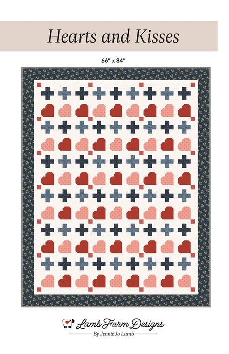 Hearts and Kisses Quilt Pattern by Lamb Farm Designs