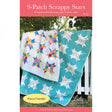 9-Patch Scrappy Stars Quilt Pattern by Leila Gardunia Design