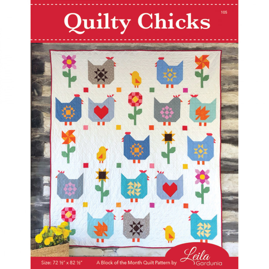 Quilty Chicks Block of the Month Quilt Pattern – Quilting Books ...