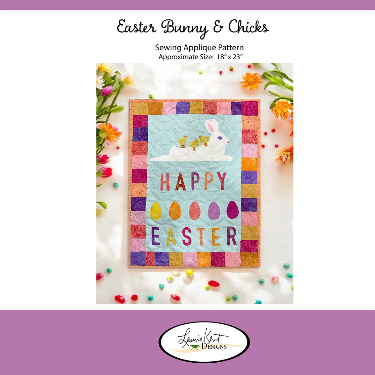 Easter Bunny & Chicks Sewing Pattern by Laurie Kent Designs