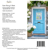 Back of the Easter Bunny & Chicks Sewing Pattern by Laurie Kent Designs