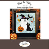 Boo & KItty Sewing Applique Pattern by Laurie Kent Designs