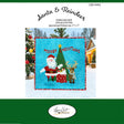 Santa & Reindeer Sewiing Applique Pattern - Laurie Kent Designs - 17" x 17"