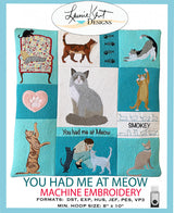 You Had Me at Meow Pattern by Laurie Kent Designs