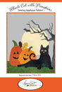 Black Cat and Pumpkins Machine Applique Pattern by Laurie Kent Designs