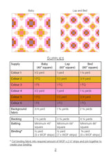 Back of the City Lights Quilt Pattern by Lou Orth