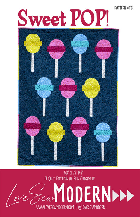 Sweet POP Quilt Pattern by Love Sew Modern