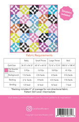 Back of the Meadow Garden Quilt Pattern by Love Sew Modern