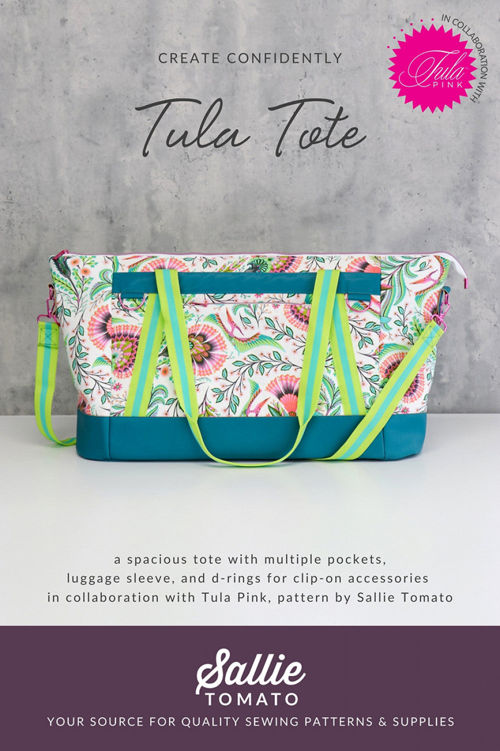 Tula Tote Paper Pattern by Sallie Tomato