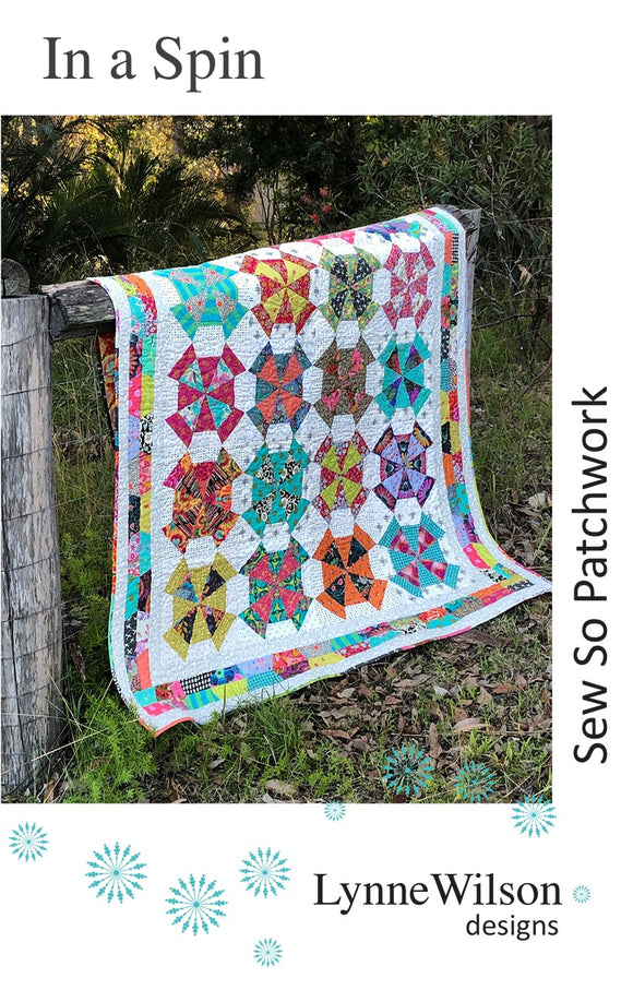 In a Spin Quilt Pattern by Lynne Wilson Designs