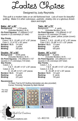 Back of the Ladies Choice Downloadable Pattern by Black Cat Creations