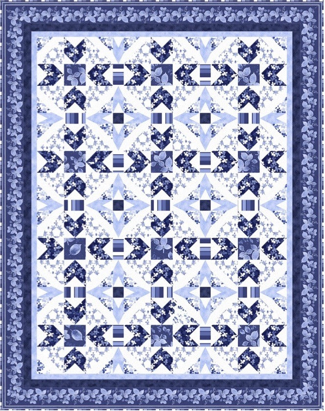Lapis Leaves Quilt Pattern by Pine Tree Country Quilts