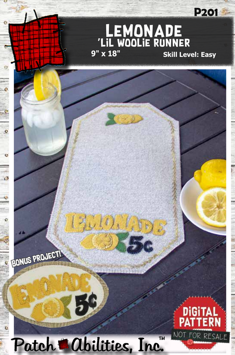 Lemonade 'lil Woolie Runner Downloadable Pattern by Patch Abilities - Patterns