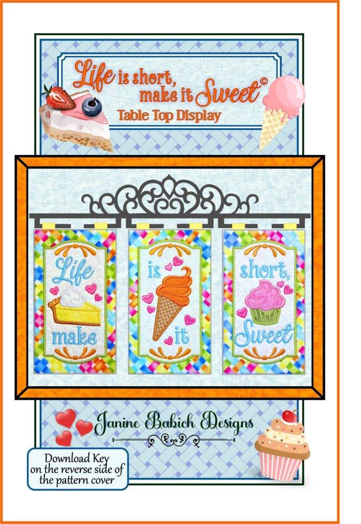 Life is short Downloadable Pattern by Janine Babich Designs