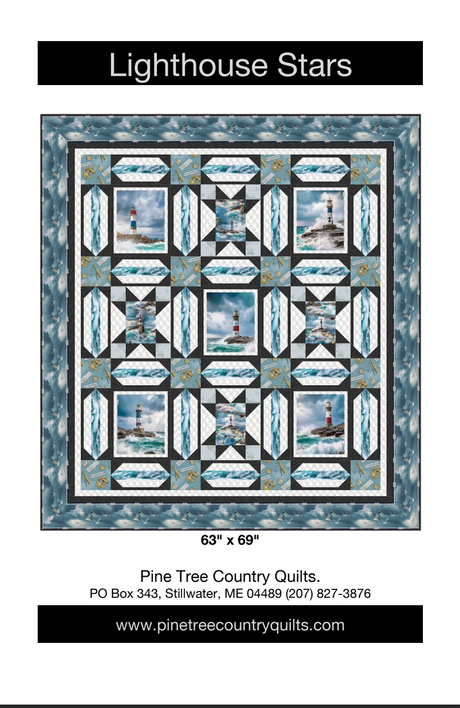 Lighthouse Stars Downloadable Pattern by Pine Tree Country Quilts