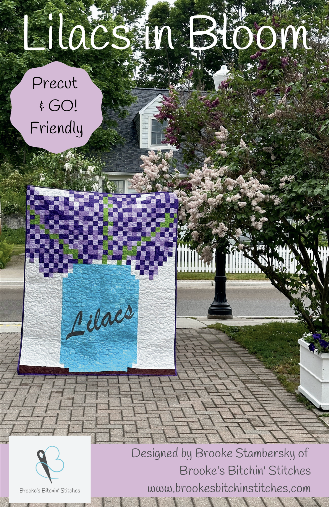 Lilacs in Bloom Downloadable Pattern By Brooke's Bitchin' Stitches