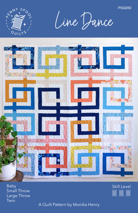 Line Dance Downloadable Pattern by Penny Spool Quilts Pattern