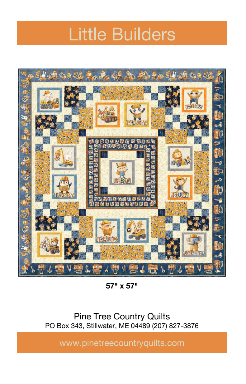 Little Builders Downloadable Pattern by Pine Tree Country Quilts