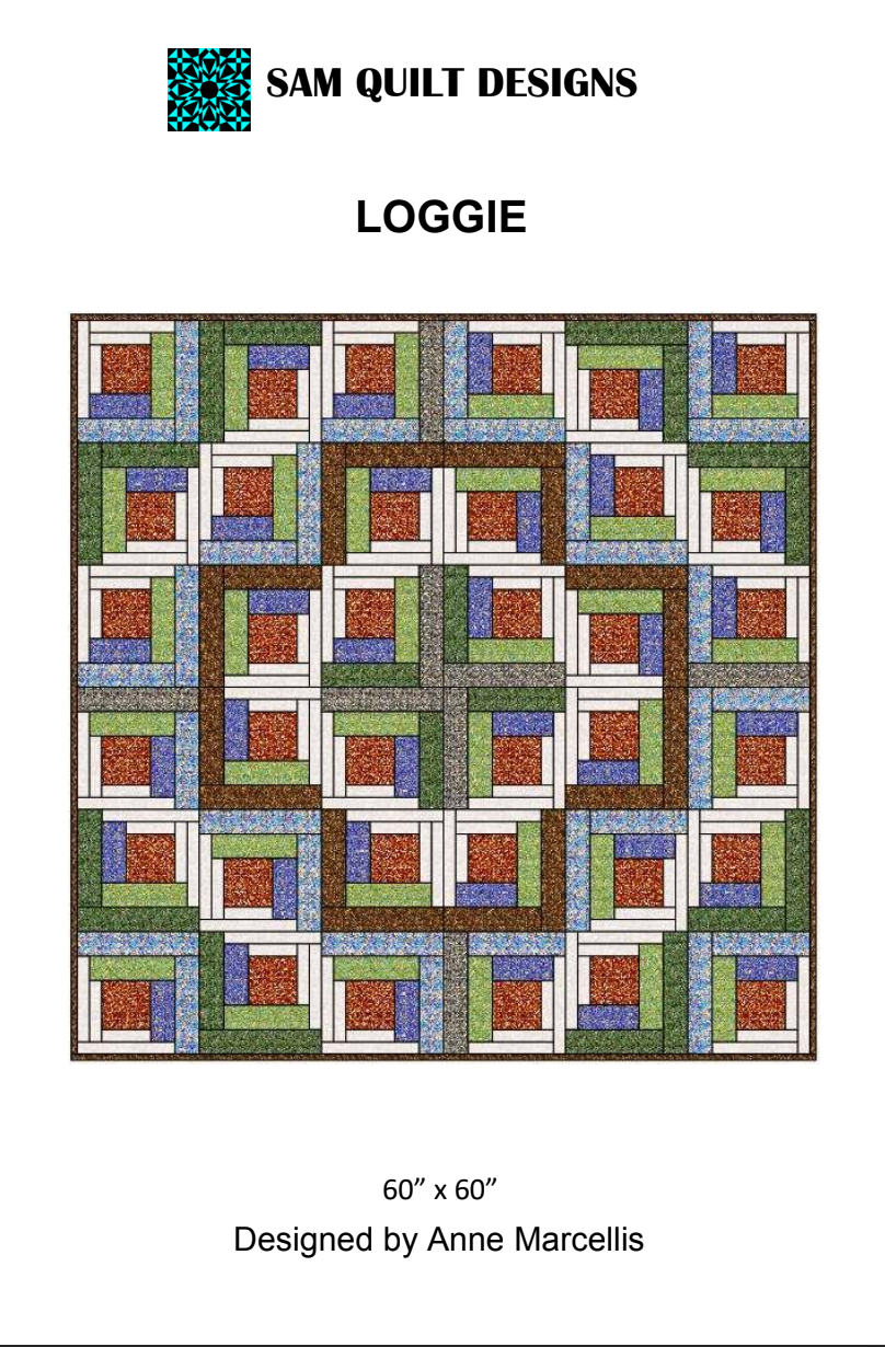 Loggie Downloadable Pattern by Sam Quilt Designs