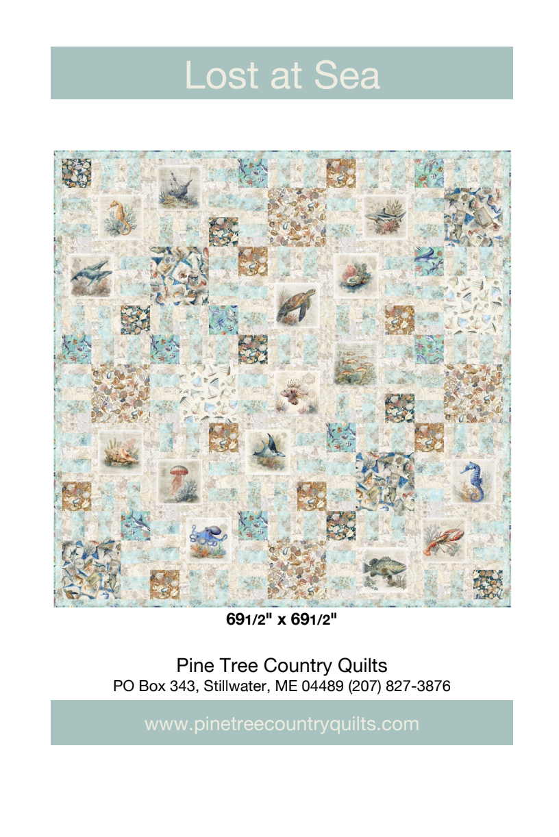 Lost at Sea Downloadable Pattern by Pine Tree Country Quilts