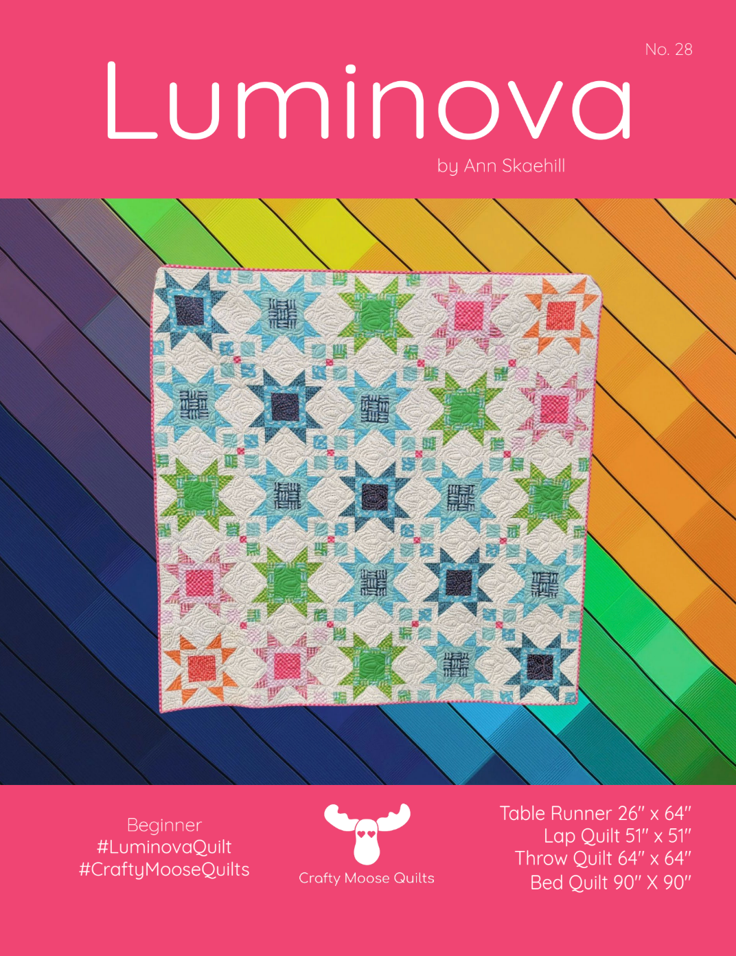 Luminova Downloadable Pattern by Crafty Moose Quilts