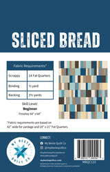 Back of the Sliced Bread Quilt Pattern by My Beste Quilt Co