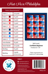 Meet Me in Philadelphia Quilt Pattern by My Beste Quilt Co