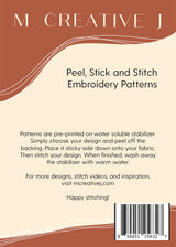 Back of the Tropical Plants Stick & Stitch by MCreativeJ