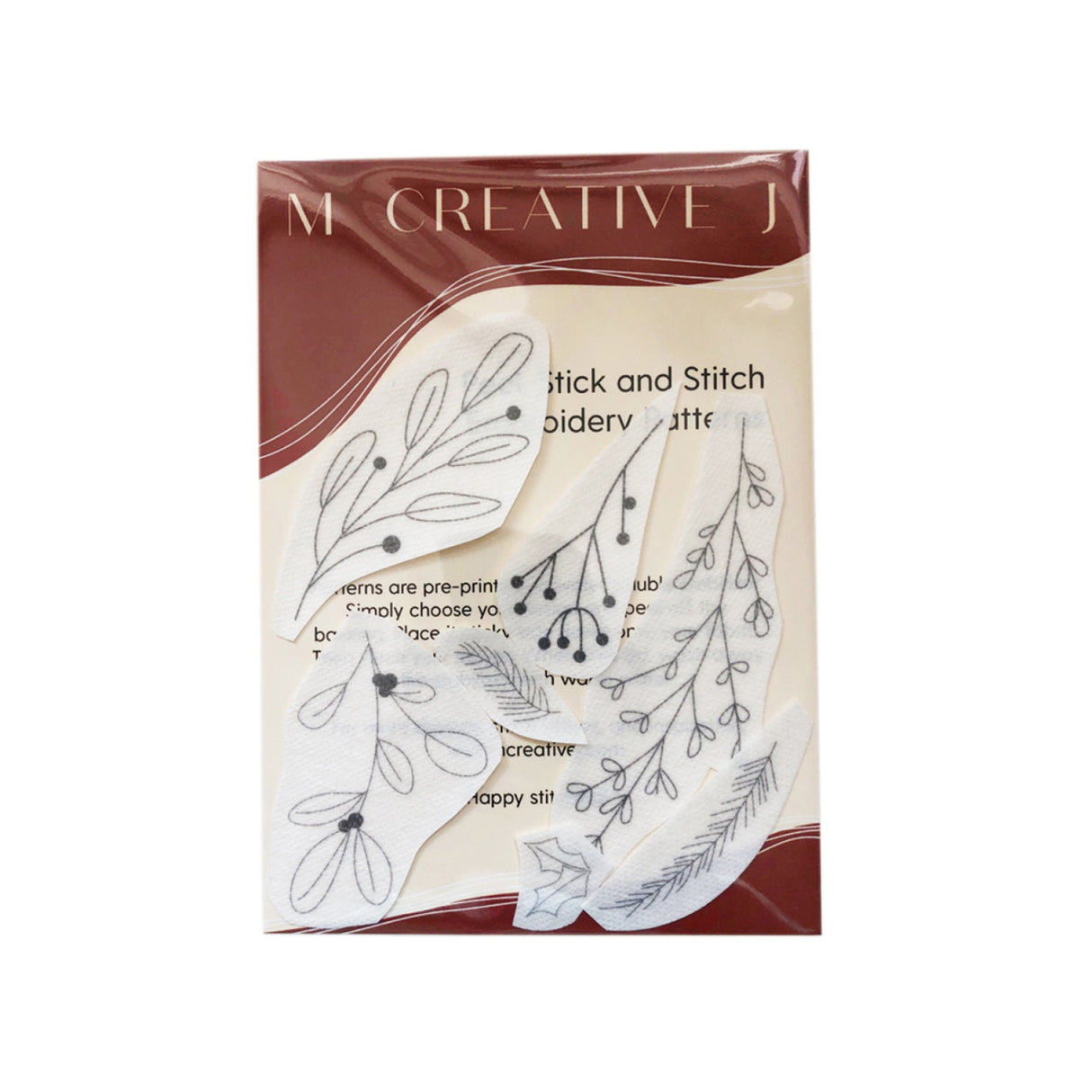 Winter Botanicals Stick & Stitch by MCreativeJ