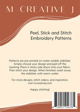 Back of the Forest Critters Stick & Stitch by MCreativeJ