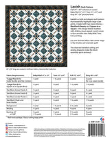 Back of the Lavish Quilt Pattern by Material Girlfriends