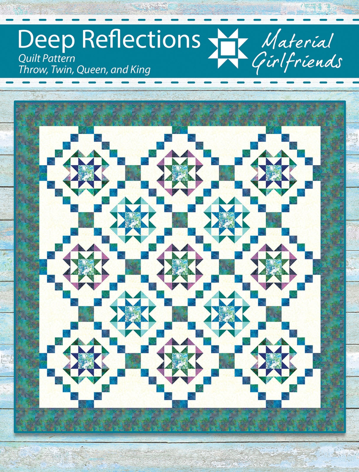 Deep Reflections Quilt Pattern by Material Girlfriends