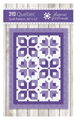3yd Quebec Quilt Pattern by Material Girlfriends
