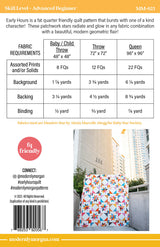Back of the Early Hours Quilt Pattern by Modernly Morgan
