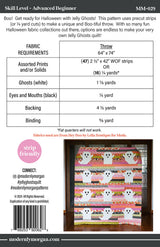 Back of the Jelly Ghosts Quilt Pattern by Modernly Morgan